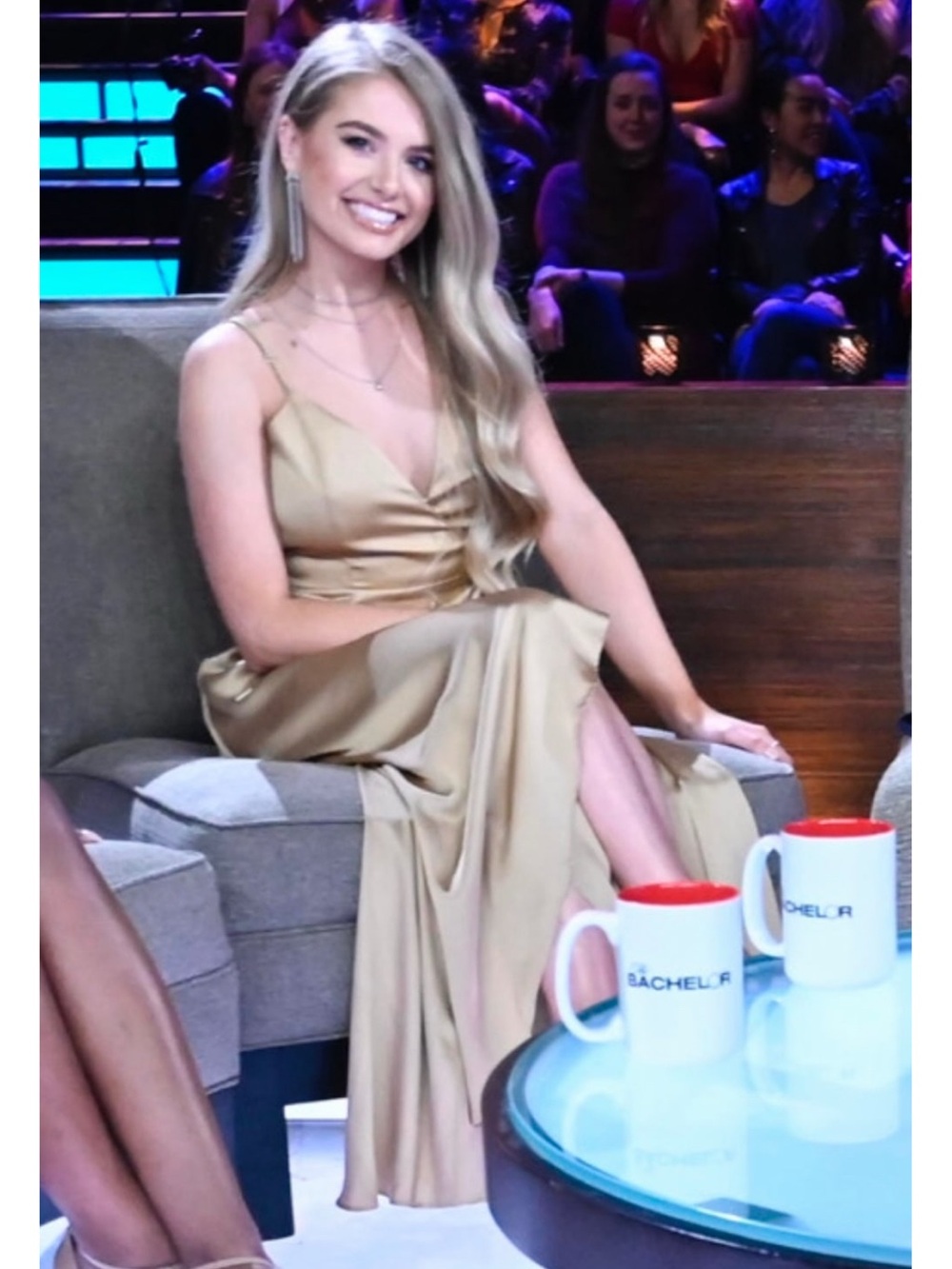 Show Me Your Mumu Mariah Wrap Gown Gold Small
